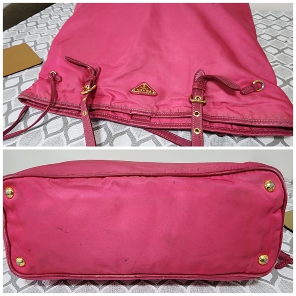 Authentic Prada Nylon Tessuto Tote Bag Pink - Picture 12 of 15